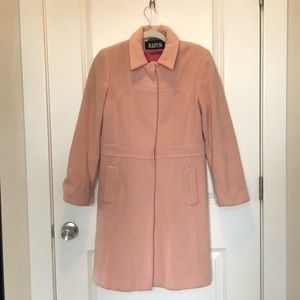 Marvin Richard pastel pink wool coat.